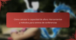 Cómo calcular la capacidad de aforo: Herramientas y métodos para centros de conferencias