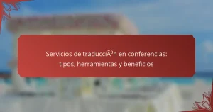 Servicios de traducción en conferencias: tipos, herramientas y beneficios